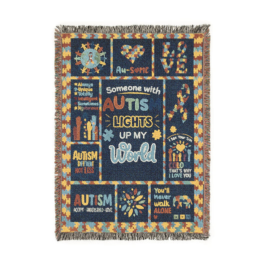 💙 Autism Awareness Blanket | Lights Up My World